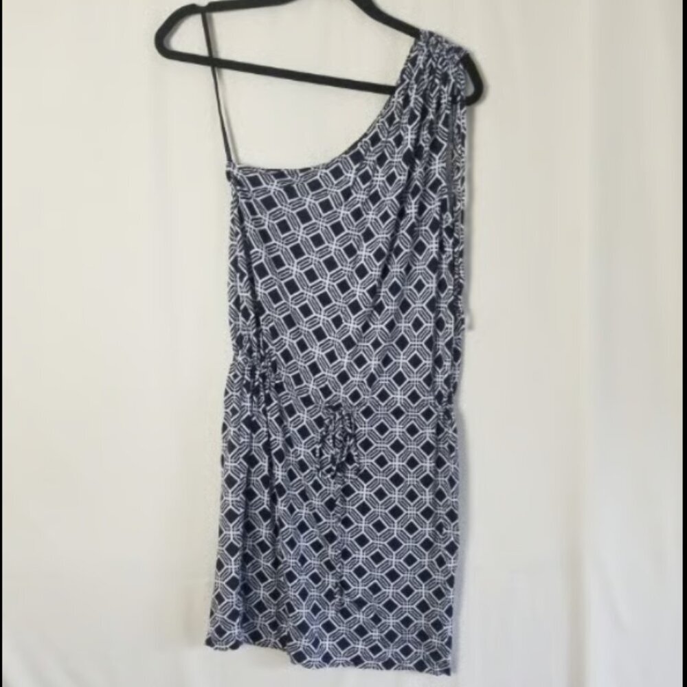 Banana Republic factory geometric one shoulder dress size M (173)